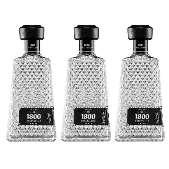 3x2 Tequila 1800 Añejo Cristalino 700 ml