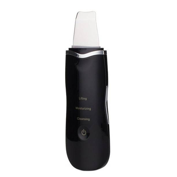 Qarigey Depurador de piel ultrasónico Espátula facial eléctrica Control táctil Blackhead Tratamientos faciales Negro