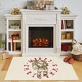 thumbnail image 6 of Mohawk Home Prismatic Vintage Santa Neutral Contemporary Theme Christmas Precision Printed Scatter, 1'6"x2'6", Tan, 6 of 6
