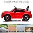 thumbnail image 3 of 12V Ride On Car,  Dodge Charger Powered Electric Car with Battery Powered, Bluetooth, Remote Control, LED Light, Ride On Toy for Ages 3+ Kids, Red, 3 of 10