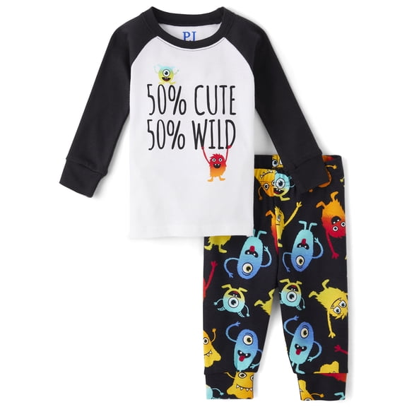 The Children's Place Toddler Boys Snug Fit Monster Cotton PJs, Sizes 12M-6T