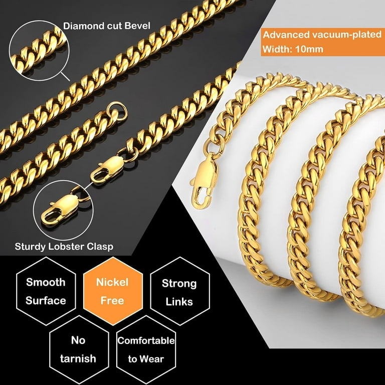 Minimalist 1mm 14k Gold Plated 316L Stainless Steel Gold Chain
