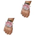thumbnail image 3 of Toystoory Ramillete de muñeca con rosa encantadora, accesorio hermoso y femenino, ramillete de muñeca con rosa de satén hecho a mano Type6 NO6, 3 of 6