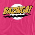 thumbnail image 2 of Big Bang Theory Bazinga Women's T Shirt, Hot Pink, Small, 2 of 6