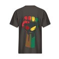 thumbnail image 5 of Penkiiy Women Black History Month Shirt Letter Print Tee Tops American African Black Pride Graphic Short Sleeve Tees 5XL Multicolor, 5 of 5