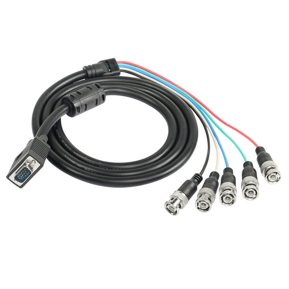 Cable adaptador VGA a BNC MEIRIYFA HD15 VGA a 5 BNC RGBHV