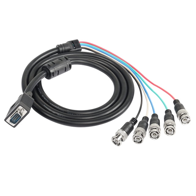 Cable adaptador VGA a BNC MEIRIYFA HD15 VGA a 5 BNC RGBHV