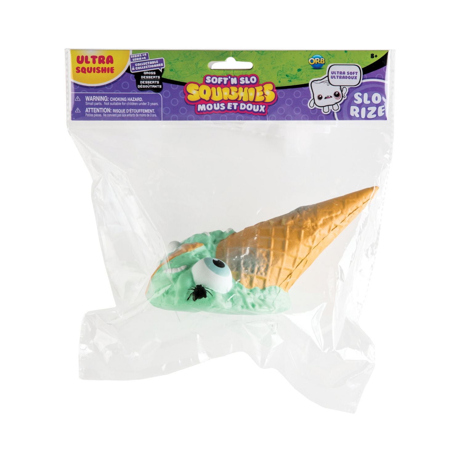 The Orb Factory Soft'n Slo Squishies Eye Scream Cone Doll