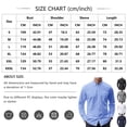 thumbnail image 3 of Men's Oxford Shirt Solid Casual Button Down Collar Shirts Long Sleeve Dress Polo Shirts with Pocket, 2XL, 3 of 6
