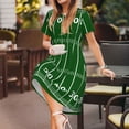 thumbnail image 3 of Easygdp American Football Field1 para Vestido Transpirable de Mujer, Vestido Suelto de Manga Corta con Pliegues y Bolsillos para el Verano, 3 of 6