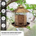 thumbnail image 3 of AAOMASSR Bird Feeder Garden Ornament - Bird Seed Feeder - Hanging Bird Feeder - All Weather Bird Feeders Hanging Feeding Station for Wild Birds, 3 of 5
