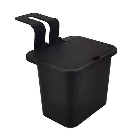 Counter Trash Can, Back Seat Mini Trash Can Container, Car Interior Supplies Trash Basket with Removable Lid, Multipurpose Car Trash Cans for Convertible Car, Travel Camper