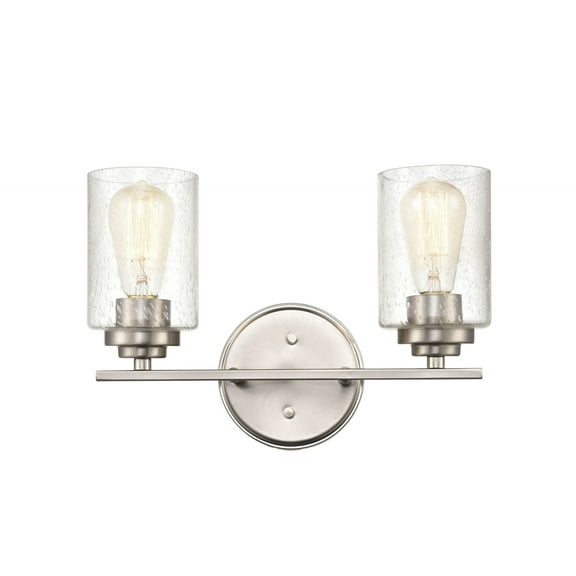 2 - Light Satin Nickel / Silver Wall Sconce