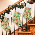 thumbnail image 7 of Coolnut 17.7 Inch Christmas Stockings, 2 PCS Christmas Pattern Presonalized Large Stocking Sock for Family Holiday Xmas Party Decorations, 7 of 7