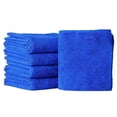 thumbnail image 3 of Toalla azul de limpieza de microfibra, paño de pulido de lavado automático suave, trapo absorbente de cocina, 3 of 4