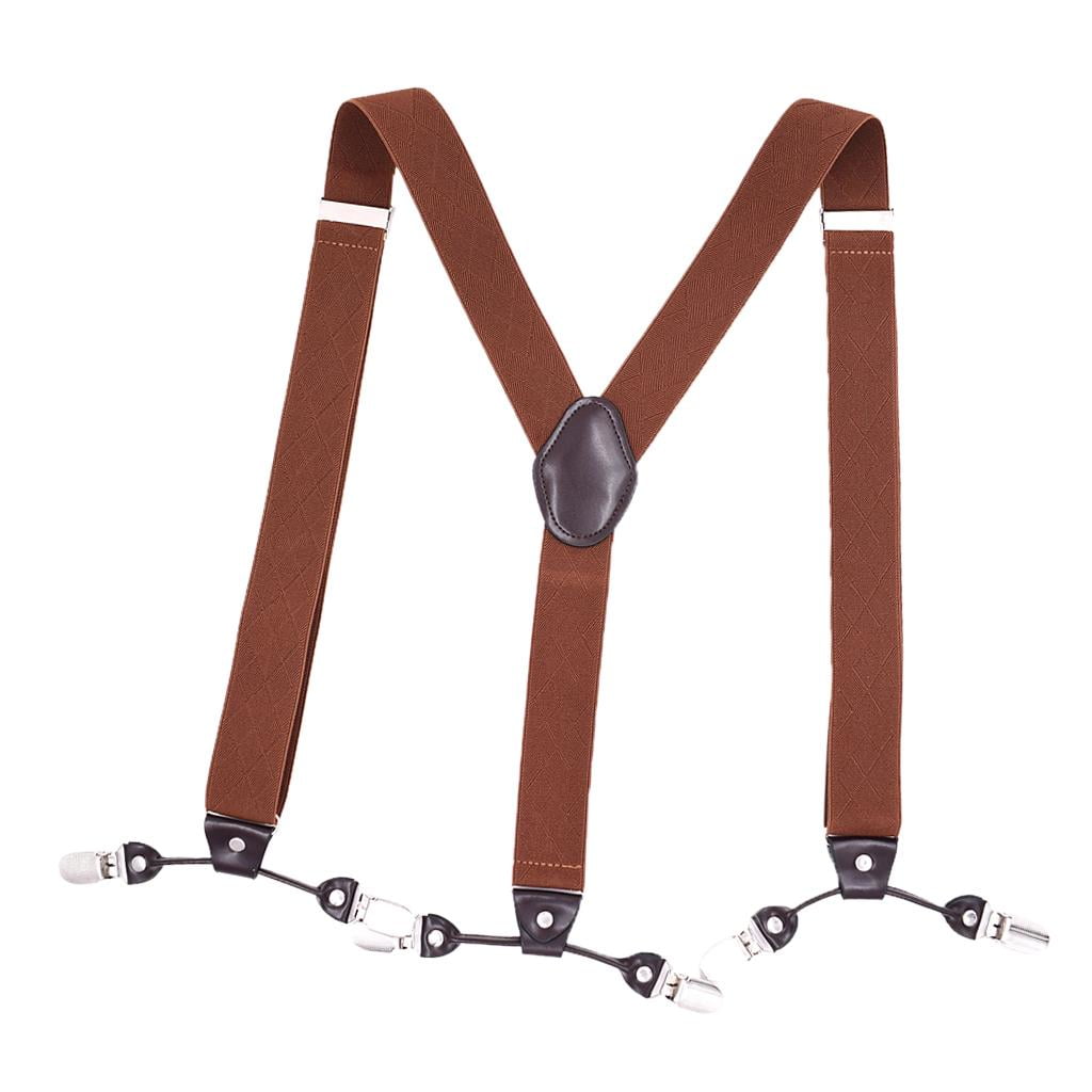 Toutes les Bretelles Attache Ceinture Elastique Antiderapante casual Marron pour Hommes Walmart