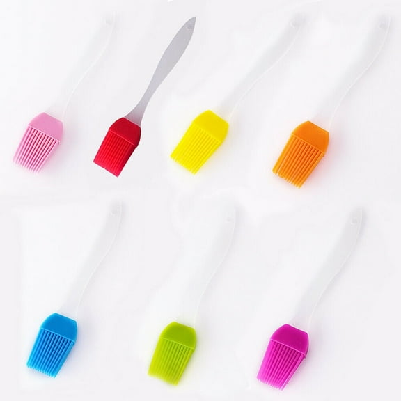 7 PCS Oil Brush Silicone Baking Pastry Cream For BBQ Basting Kitchen Party