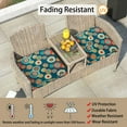thumbnail image 6 of MAGPIE Indoor Outdoor 24" x 24"x 4" Cushion Cover Replacement 2 Pack, NO Insert!Seat Cushion for Patio Garden Chair Sofa Bench Wicker(Heronsbill), 6 of 6