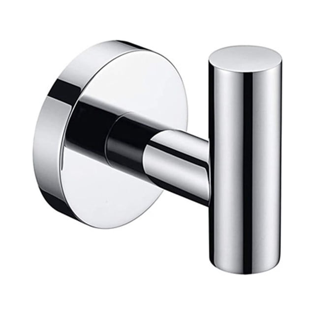 304 Stainless Steel Wall Type Round Towel Hook With Screw And Wrench