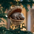 thumbnail image 4 of 6PC Christmas Trees Hanging Animal Ornaments – Cozy Christmas Ornaments 2D Acrylic Cute Animal Christmas Trees Hanging Decorations Rustic Nature Themed Home Decor Animal Lovers, 4 of 5