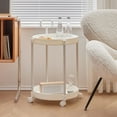 thumbnail image 1 of Wzzjkit Home Coffee Table Movable Shelf Sofa Side Table Cart Bedside Shelf with Wheels Shelf, 1 of 6
