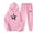 Pink, variant on Wancir Jogger Sets for Women 2 Piece Baggy Fit Funny Heart Print Track Suits Soft Solid Color Sweatsuits Set with Pockets