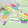 thumbnail image 5 of ZEYAR Highlighters, Dual Tips Marker Pen, Chisel and Fine Tips, 6 Candy Colors, Water Based, Assorted Colors, Quick Dry (6 Candy Colors), 5 of 7