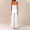 thumbnail image 4 of Fengqque Jumpers for Women with Clearance Overalls Casual Jumpsuits Plus Size Summer Solid Sleeveless Loose Long Playsuits Rompers Jumpsuit, 4 of 7