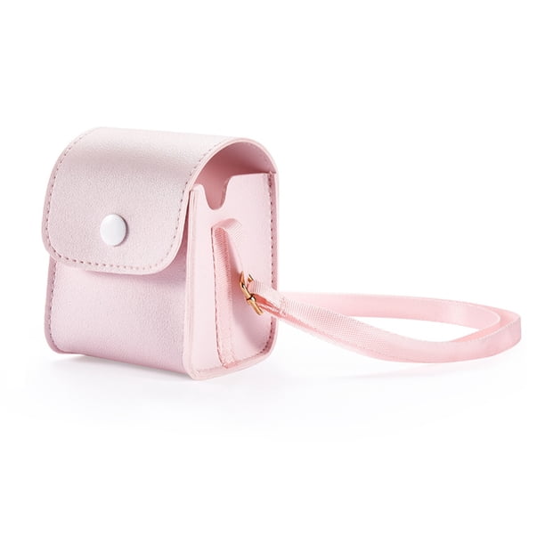Macaron Color PVC Material Portátil Y Juego Halter/hombro/diagonal/almacenamiento en El Caja Protección Adecuada para Bitzee Interactive Toy Máquina Electrónica Virtual para (rosa Claro)
