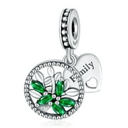 925 Sterling Silver Charm for Bracelets Tree of Life Family Dangle Charm Gift Women Bracelet Charms