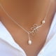 thumbnail image 4 of Collar con colgante de palo redondo minimalista Casa Fiesta para mujer, 4 of 4