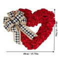 thumbnail image 3 of Needhep Valentines Day Decor Wreaths for Front Door Outside, Valentine Decorations for The Home Heart Shaped Wreath for Outdoor Valentine's Day Wreath San Valentin Decoration, 3 of 4