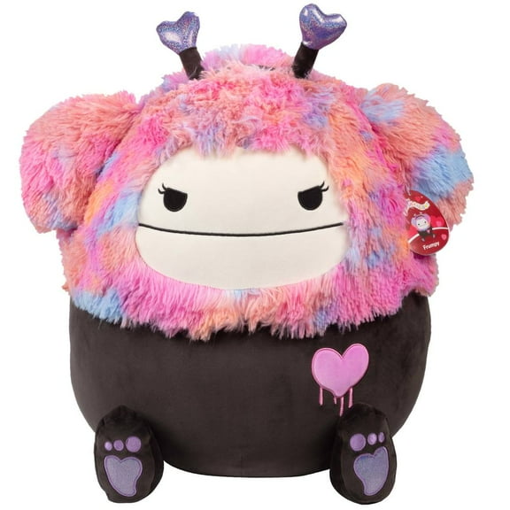 Squishmallows Giant 20" Frumpy the Valentine's Day Bigfoot W Pink Heart & Headband - Officially Licensed Jazwares Plush - Soft & Squishy Bigfoot Stuffed Animal Toy - Gift for Her, Kids, Girls & Boys!