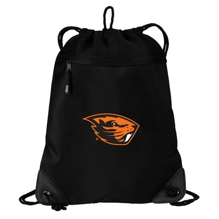 Oregon State University Drawstring Bag TWO SECTION OSU Beavers Cinch Pack Backpack - Unique Mesh & Microfiber