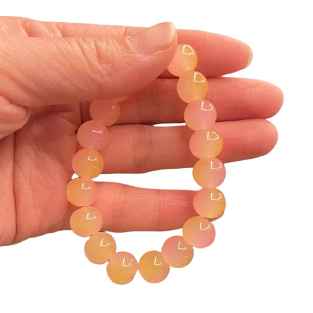 LYMAYTER Women Bracelet Beads Bracelet - Contrast Color, Elastic Rope, Faux Crystal