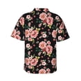 thumbnail image 3 of Goofa Rose Flowers Hawaiian Shirt for Men, Unisex Summer Beach Casual Short Sleeve Button Down Shirts,Aloha Tropical Floral print shirt-X-Large, 3 of 9
