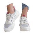 thumbnail image 3 of XIMIN Women Breathable Mesh Chunky Lightweight Sneakers Fashion Platform Casual Athletic Running Dad Shoes Comfortable Non-Slip Wedge Walking Tennis Gym Sneakers, 3 of 7