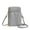Grey, variant on EnJoCho Fashion Women Artificial Leather Solid Color Zipper Phone Bag Shoulder Bag Messenger Bag Trendy Matching Bags for Male Female for Travel Casual Use Clearance