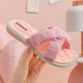 thumbnail image 5 of Eltusu Girls Slide Sandals, Open Toe Non-Slip Flat Casual Summer Shoes Pink Size 4-5 T, 5 of 8