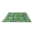 thumbnail image 2 of Ahgly Company Machine Washable Indoor Square Abstract Turquoise Blue Modern Area Rugs, 6' Square, 2 of 4