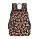 thumbnail image 1 of Disketp Brown Football On Black Mochila Ligera e Impermeable, Mochila de Día Resistente para Viajes, Senderismo y Uso Diario para Hombre y Mujer, 1 of 7