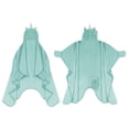thumbnail image 1 of Safdie & Co. 44x57" Microfiber Unicorn Blanket with Hood in Teal Blue, 1 of 3
