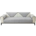 thumbnail image 6 of Eurhowing Plush Sofa Cover, Non-Slip Sofa Slipcover for Corner L Shape 1 2 3 Seater, Soft Warm Velvet Sofa Cushion Covers (Gray, 90x90cm), 6 of 8