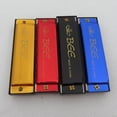 thumbnail image 4 of 10 Hole Plastic Harmonica Music Instrument for Beginner Students Kids Gift (Red), 4 of 9