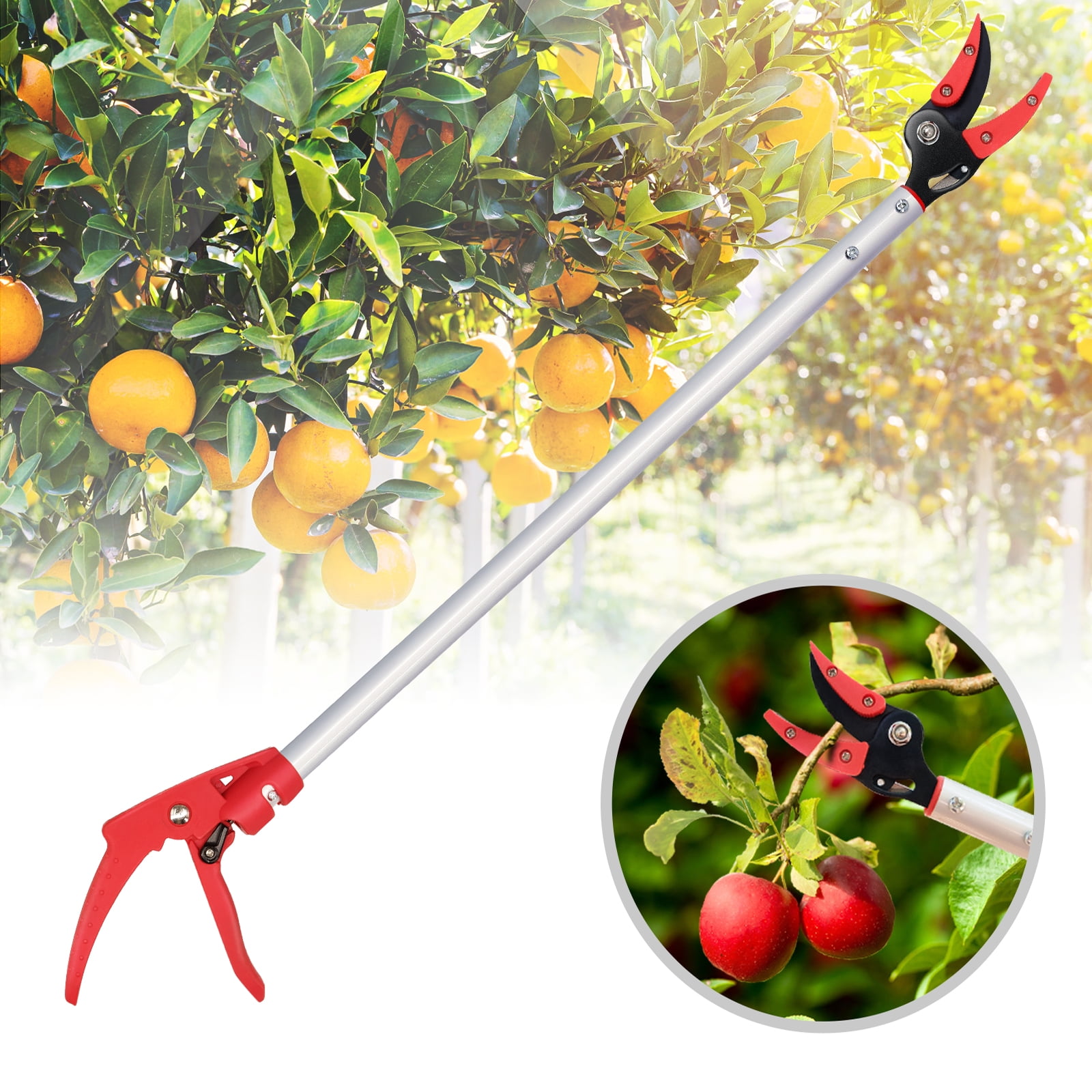 Hortem Garden Pro 35” Adjustable Long Reach Adjustable Right-Handed Pruner & Lopper with Bypass