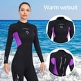 thumbnail image 3 of Trajes de neopreno de 3 mm con cremallera en la espalda Trajes de buceo para surf de cuerpo completo para mujer, 3 of 9