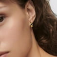 thumbnail image 4 of Lancharmed Stud Earrings Round 14K Gold Plated Earring Gifts for Women, 4 of 7