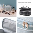 thumbnail image 4 of Wosthever Bolsa de almacenamiento Bolsas simples Zip Sólido Ligero Paquete portátil Cosméticos Pastas de Cepillo de Negocios Mujeres Almacenamiento y organización del hogar Negro Wosthever HA077083-01, 4 of 6