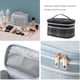 thumbnail image 4 of Cateissary Bolsa de almacenamiento Bolsas simples Zip Sólido Ligero Paquete portátil Cosméticos Pastas de Cepillo de Negocios Almacenamiento y organización del hogar Negro, 4 of 6
