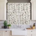 thumbnail image 2 of Feather Arrow Curtain Valances Set Indian Tradition Colorful Arches Beige Kitchen Curtains 36&nbsp;inch Length Rod Pocket Valance and Tiers 3 Piece Set Small Bedroom Bathroom Laundry Decor, 2 of 9